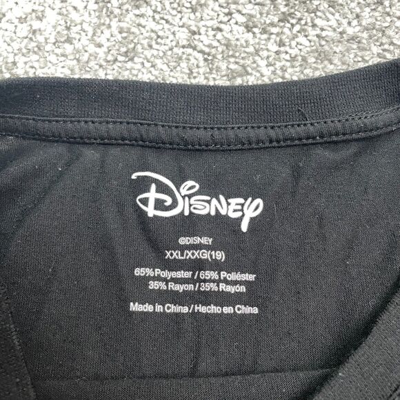 Disney Mickey Mouse Graphic T-Shirt Kids Girls XXL Black Crew Neck Casual Tee - Picture 5 of 10